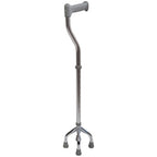 Aidapt Small-Base Quad Cane/Tetrapod - Height-Adjustable Walking Stick with Non-Slip Rubber Ferrules, 10 Height Settings for Extra Stability, 715-965 mm Range - Damaged Box Aidapt