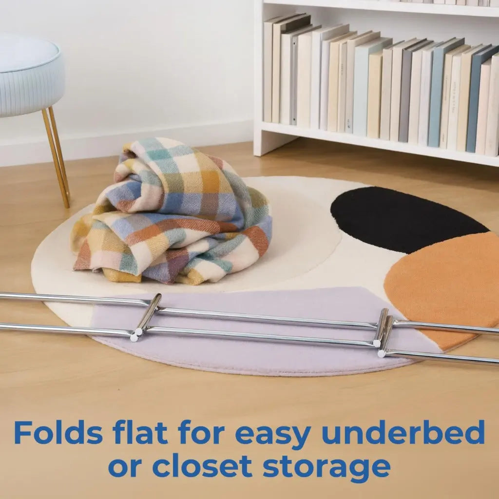 Days Chrome Folding Bed Cradle Assist, Holds Bedclothes Off Legs, Feet, Knees, and Pressure Sores, Holds Sheets, Blankets and Covers Weight While Sleeping or Resting, For Elderly, Injured, Disabled - Very Good Days