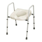NRS Healthcare M66613 Mowbray Lite Adjustable Toilet Seat & Frame - Lightweight, Flat-Pack Design for Easy Setup & Comfort - Damaged Box NRS Healthcare