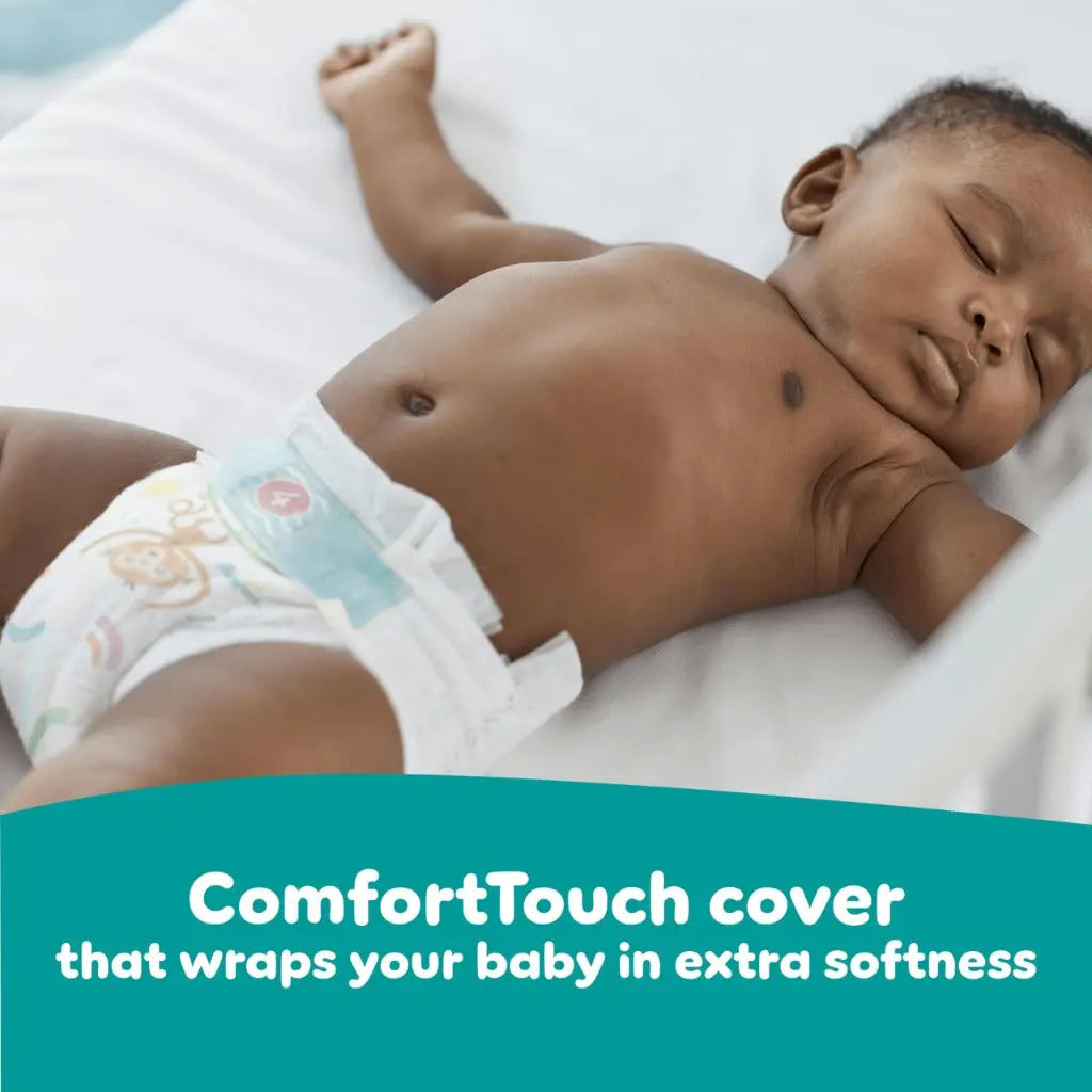 Pampers Baby-Dry Size 8, 120 Nappies, 17kg+, Monthly Pack, Up to a 100% Leak-Free & Comfortable Night- - Damaged Box Pampers