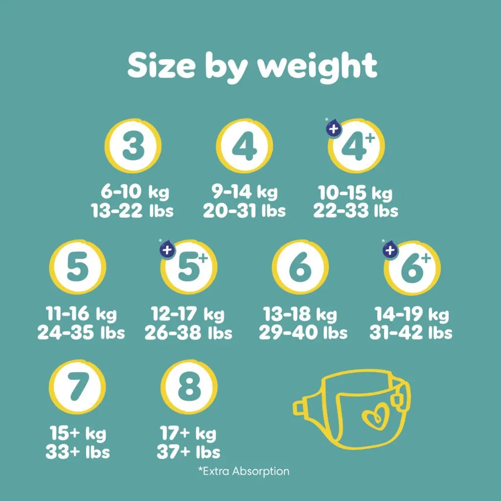 Pampers Baby-Dry Size 8, 120 Nappies, 17kg+, Monthly Pack, Up to a 100% Leak-Free & Comfortable Night- - Damaged Box Pampers