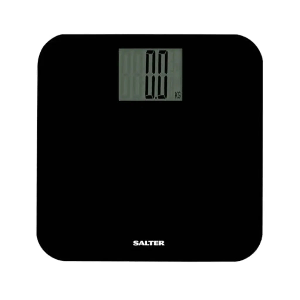 Salter 9049 BK3R Max Digital Bathroom Scale - Weighing Scales For Body Weight, Supersize LCD Display, 250kg / 39st 6 lb, Includes Carpet Feet & Battery, Step On Instant Weight Readings, Compact Design - Very Good Salter