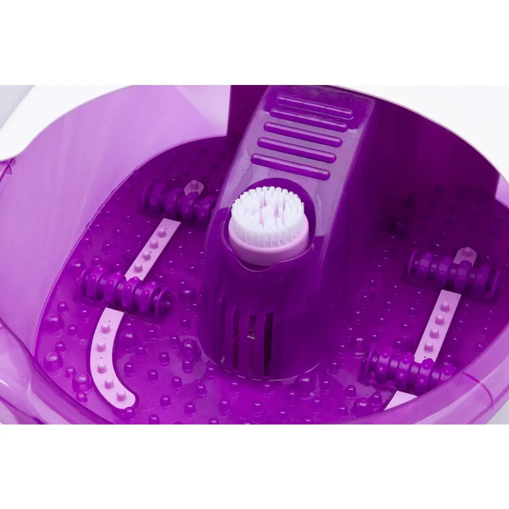 Sensio Spa Luxury Heated Foot Spa Massager - Digital Temperature Control, Bubble Foot Bath 4 Massage Rollers & Vibration - Pamper Feet At Home 9 Piece Pedicure Set, Pumice Stone, Brush, Rotating Balls - Very Good Sensio Spa