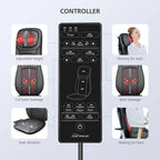 Snailax Back Massager with Heat, Deep Tissue Kneading Full Body Massage Chair, Upgraded Electric Massager for Back and Neck, Office, Home Use, Gifts for Man, Wemen - Damaged Box Snailax