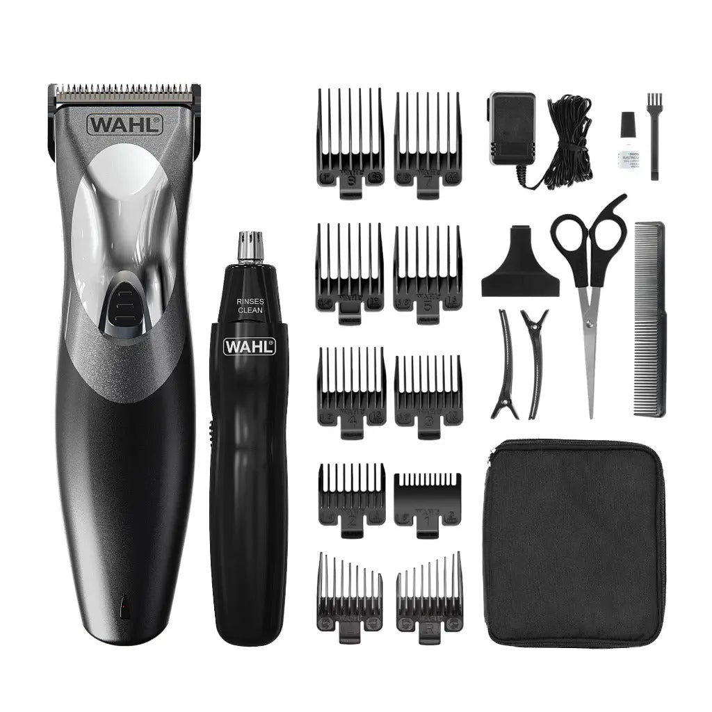 Wahl Clip N Rinse Hair Clipper for Men, Gifts for Him, Head Shaver, Men's Hair Clippers, Nose Trimmers for Men, Cordless Clippers, Washable Head, DIY Haircuts, Easy Home Haircutting - Very Good Wahl