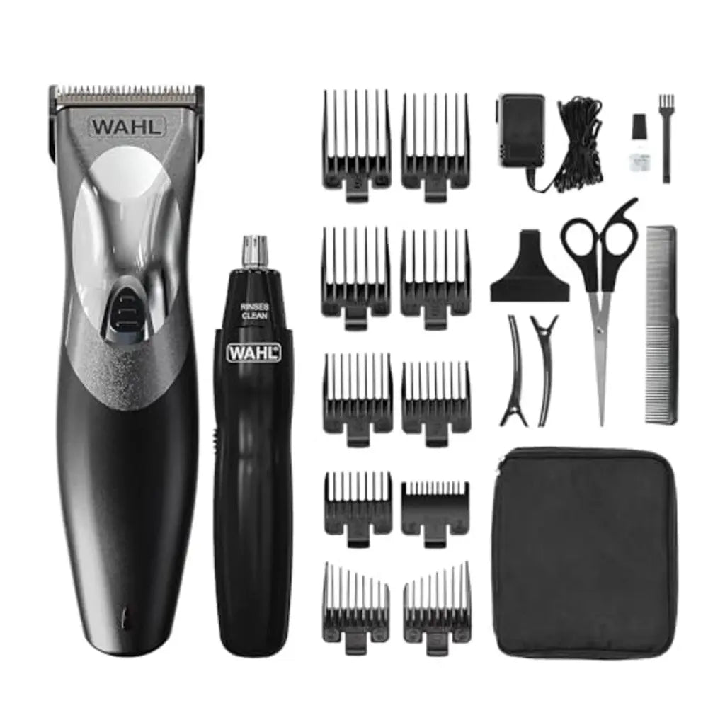 Wahl Clip N Rinse Hair Clipper for Men, Gifts for Him, Head Shaver, Men's Hair Clippers, Nose Trimmers for Men, Cordless Clippers, Washable Head, DIY Haircuts, Easy Home Haircutting - Very Good Wahl