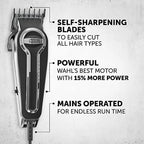 Wahl Elite Pro Hair Clipper, Men's Corded Hair Clippers, Hair Clippers for Men, DIY Haircuts, Home Hair Cutting, Men's Head Shaver, Buzz Cut, Fading, Secure Fit Premium Cutting Combs - Very Good Wahl