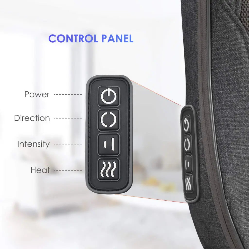 Comfier Shiatsu Back Massager with Heat- Portable Massage Cushion,Ideal Gifts for Women/Men, Adjustable Kneading Massage Chair Pad,Chair Massager for Office,Home Use - Damaged Box Comfier