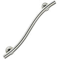 Homecraft Grab Rails with Polished Stainless Steel, Safety Support Grab Bar for Bathroom and Around the Home, Mobility Aid for Elderly, Disabled, and Handicapped, Curved, 450 mm Homecraft