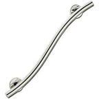 Homecraft Grab Rails with Polished Stainless Steel, Safety Support Grab Bar for Bathroom and Around the Home, Mobility Aid for Elderly, Disabled, and Handicapped, Curved, 450 mm Homecraft