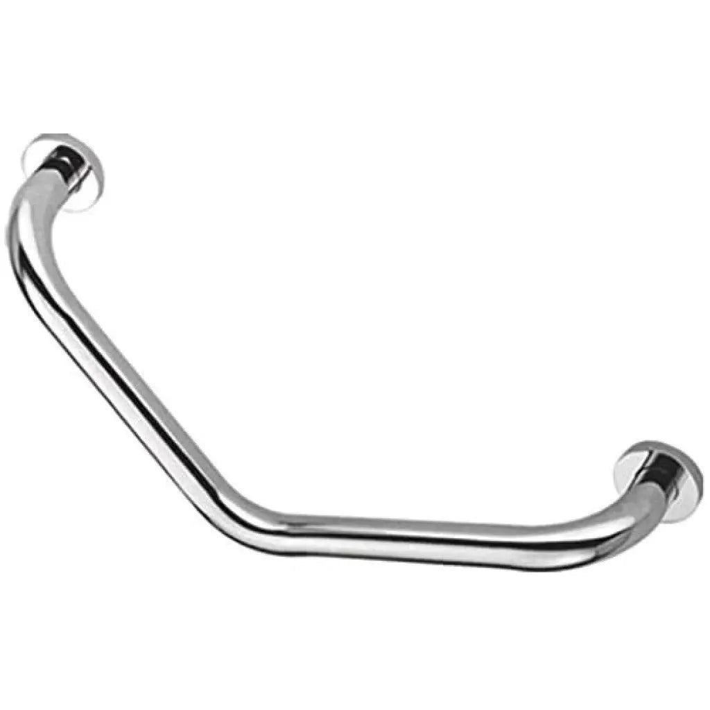 Homecraft Grab Rails with Polished Stainless Steel, Safety Support Grab Bar for Bathroom and Around the Home, Mobility Aid for Elderly, Disabled, and Handicapped, Curved, 450 mm Homecraft