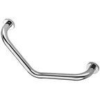 Homecraft Grab Rails with Polished Stainless Steel, Safety Support Grab Bar for Bathroom and Around the Home, Mobility Aid for Elderly, Disabled, and Handicapped, Curved, 450 mm Homecraft