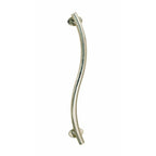 Homecraft Grab Rails with Polished Stainless Steel, Safety Support Grab Bar for Bathroom and Around the Home, Mobility Aid for Elderly, Disabled, and Handicapped, Curved, 450 mm Homecraft