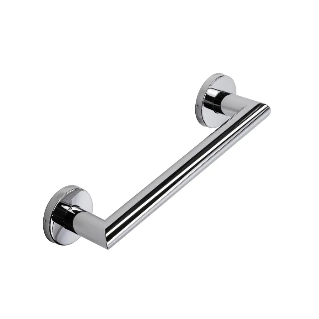 Homecraft Grab Rails with Polished Stainless Steel, Safety Support Grab Bar for Bathroom and Around the Home, Mobility Aid for Elderly, Disabled, and Handicapped, Curved, 450 mm Homecraft