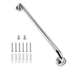 Homecraft Grab Rails with Polished Stainless Steel, Safety Support Grab Bar for Bathroom and Around the Home, Mobility Aid for Elderly, Disabled, and Handicapped, Curved, 450 mm Homecraft