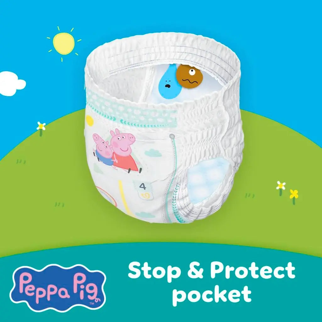 Pampers Premium Protection Nappy Pants Size 7, 123 Nappies, 15kg+, Monthly Pack + Pampers Harmonie Aqua Baby Wipes 1 pack of 10 Wipes- - Damaged Box Pampers