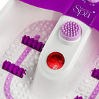 Sensio Spa Heated Foot Spa Massager with Bubbles, Red Light & Massage Rollers - Foot Spa Bath with Heat & 9 Piece Pedicure Set for Professional Spa Foot Care at Home - Damaged Box Sensio Spa