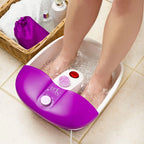 Sensio Spa Heated Foot Spa Massager with Bubbles, Red Light & Massage Rollers - Foot Spa Bath with Heat & 9 Piece Pedicure Set for Professional Spa Foot Care at Home - Damaged Box Sensio Spa