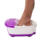 Sensio Spa Heated Foot Spa Massager with Bubbles, Red Light & Massage Rollers - Foot Spa Bath with Heat & 9 Piece Pedicure Set for Professional Spa Foot Care at Home - Damaged Box Sensio Spa