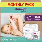 Bambo Nature Premium Eco Nappies, Size 5 (27-40lb/12-18kg), Junior, 132PK, Eco-Labelled Nappies, Enhanced Leakage Protection, Secure and Comfortable Baby Nappy Bambo Nature