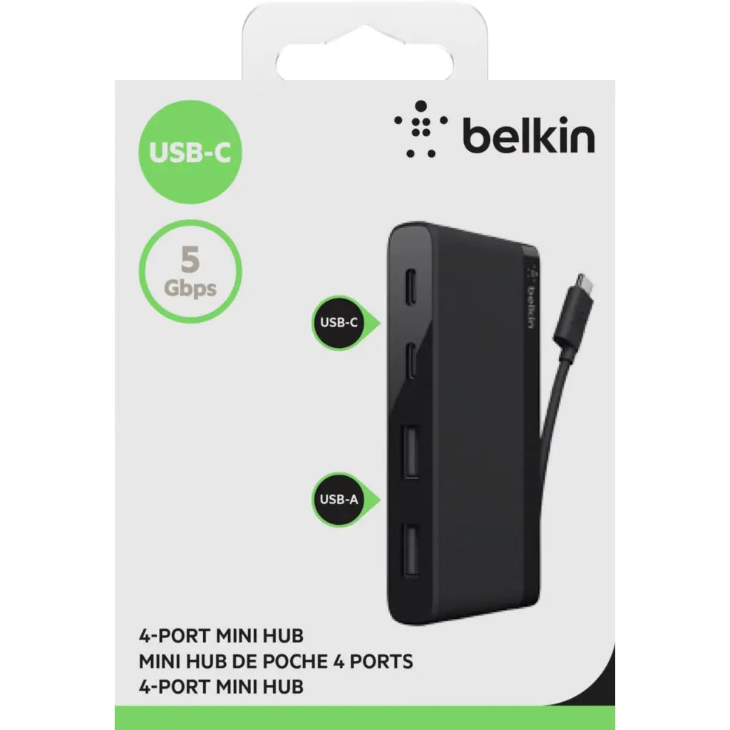 Belkin USB-C 4-Port Mini Hub - 4 x SuperSpeed USB 3.0 Belkin