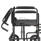 Drive Devilbiss Steel Foldable Travel Chair, 19 Inch Seat width - Damaged Box Drive Devilbiss