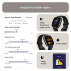 Fitbit Versa 4 Fitness Smartwatch with Daily Readiness, GPS, 24/7 Heart Rate, 40+ Exercise Modes, Sleep Tracking and more Black - Like New Fitbit