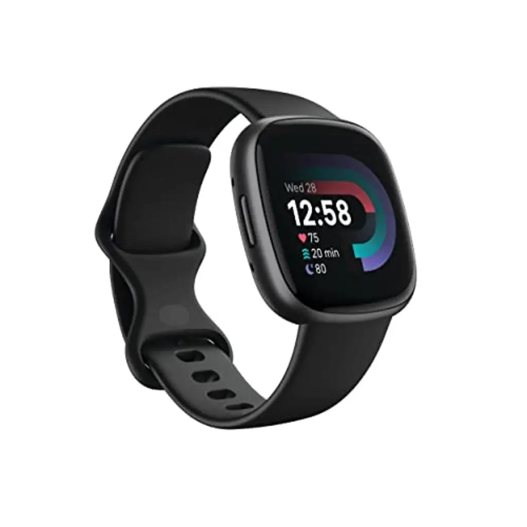 Fitbit Versa 4 Fitness Smartwatch with Daily Readiness, GPS, 24/7 Heart Rate, 40+ Exercise Modes, Sleep Tracking and more Black - Like New Fitbit
