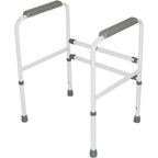 Aidapt Free Standing Support Toilet Safety Frame with Adjustment for Height and Width with Non Slip Feet Flat Pack - Damaged Box Aidapt