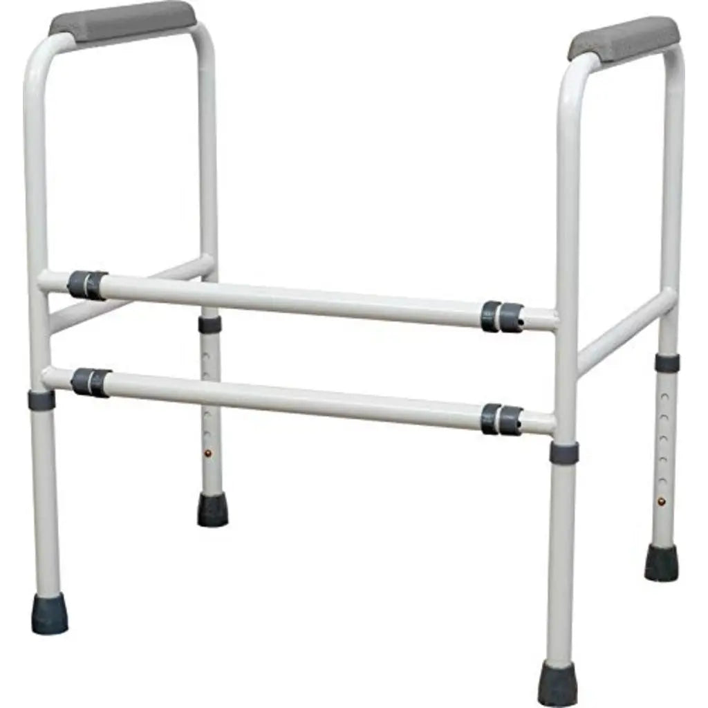 Aidapt Free Standing Support Toilet Safety Frame with Adjustment for Height and Width with Non Slip Feet Flat Pack - Damaged Box Aidapt