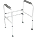 Aidapt Free Standing Support Toilet Safety Frame with Adjustment for Height and Width with Non Slip Feet Flat Pack - Damaged Box Aidapt