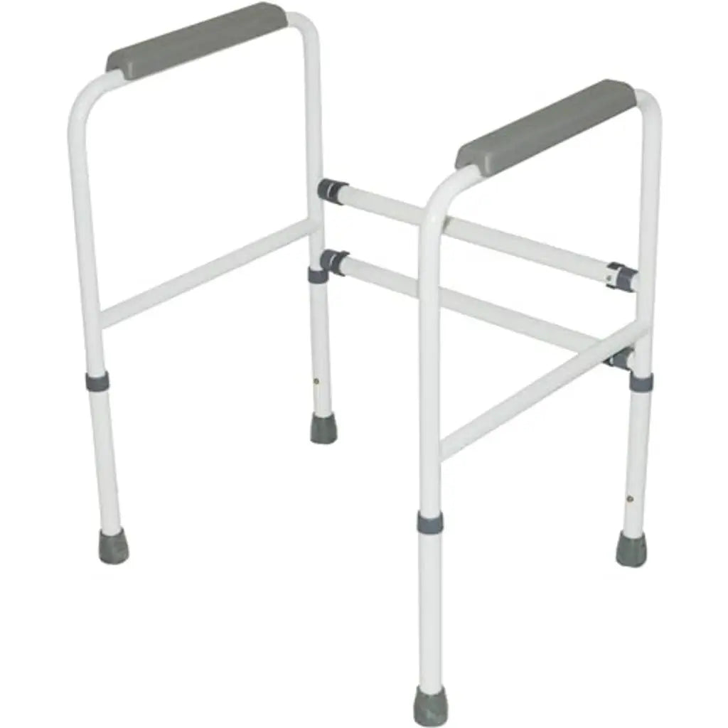 Aidapt Free Standing Support Toilet Safety Frame with Adjustment for Height and Width with Non Slip Feet Flat Pack - Damaged Box Aidapt