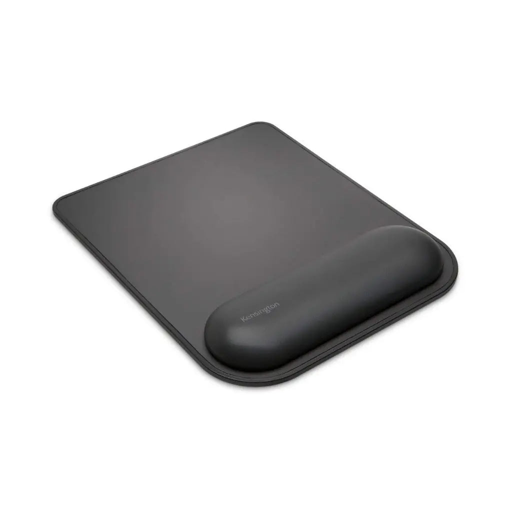 Kensington Mousepad with ErgoSoft Wrist Rest Support for Home Office, Black - Mouse mat, Gel-Cushioned Non-slip Padding, Aids Wrist Alignment, Certified for Safety and Compliance Kensington