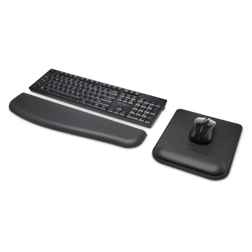 Kensington Mousepad with ErgoSoft Wrist Rest Support for Home Office, Black - Mouse mat, Gel-Cushioned Non-slip Padding, Aids Wrist Alignment, Certified for Safety and Compliance Kensington