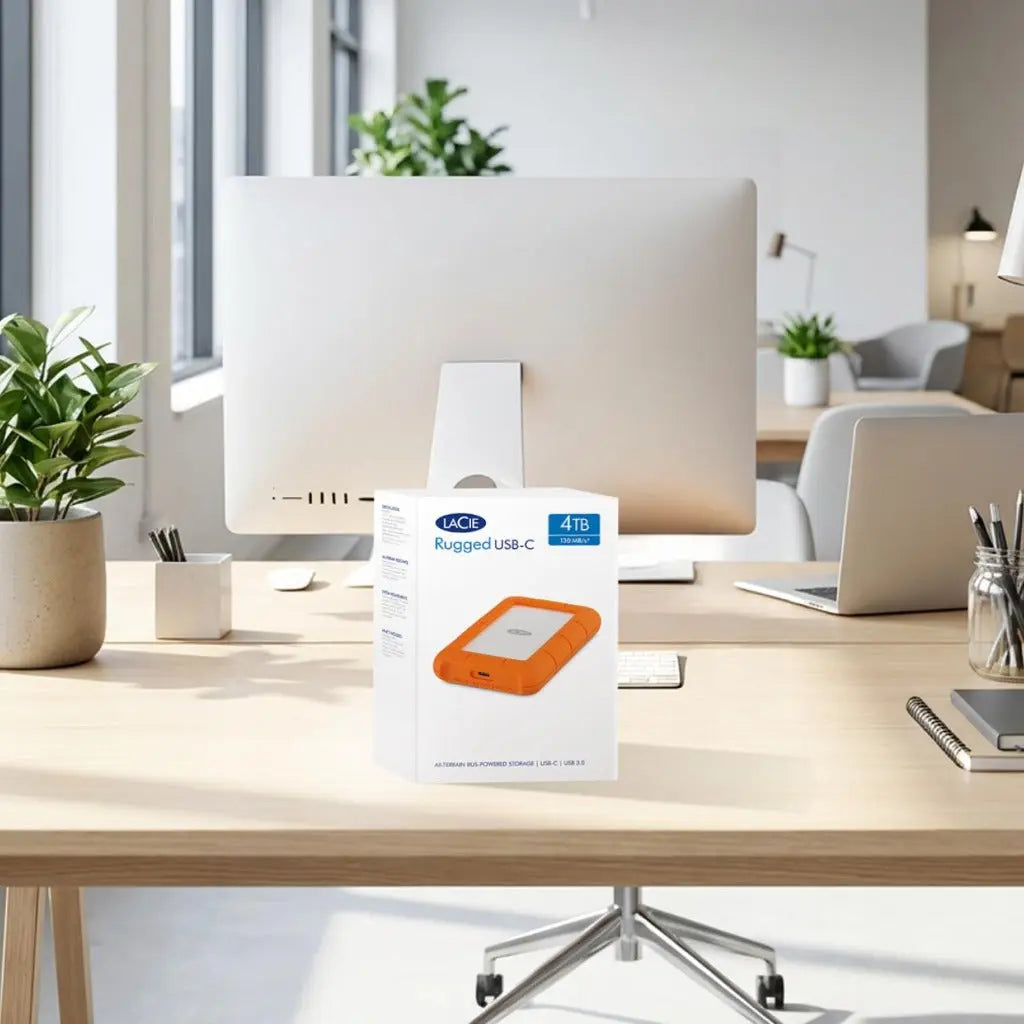 LaCie Rugged USB-C 2TB External Hard Drive Portable HDD – USB 3.0 compatible, Drop Shock Dust Rain Resistant, for Mac and PC Computer Desktop Workstation Laptop LaCie