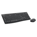 Logitech MK295 Silent Wireless Mouse & Keyboard Combo with SilentTouch Technology, Full Numpad, Advanced Optical Tracking, Lag-Free Wireless, 90% Less Noise, QWERTY UK English Layout - Black Logitech