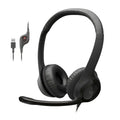 Logitech H390 Wired Headset for PC/Laptop, Stereo Headphones with Noise Cancelling Microphone, USB-A, in-Line Controls for Video Meetings, Music, Gaming and Beyond - Black Logitech