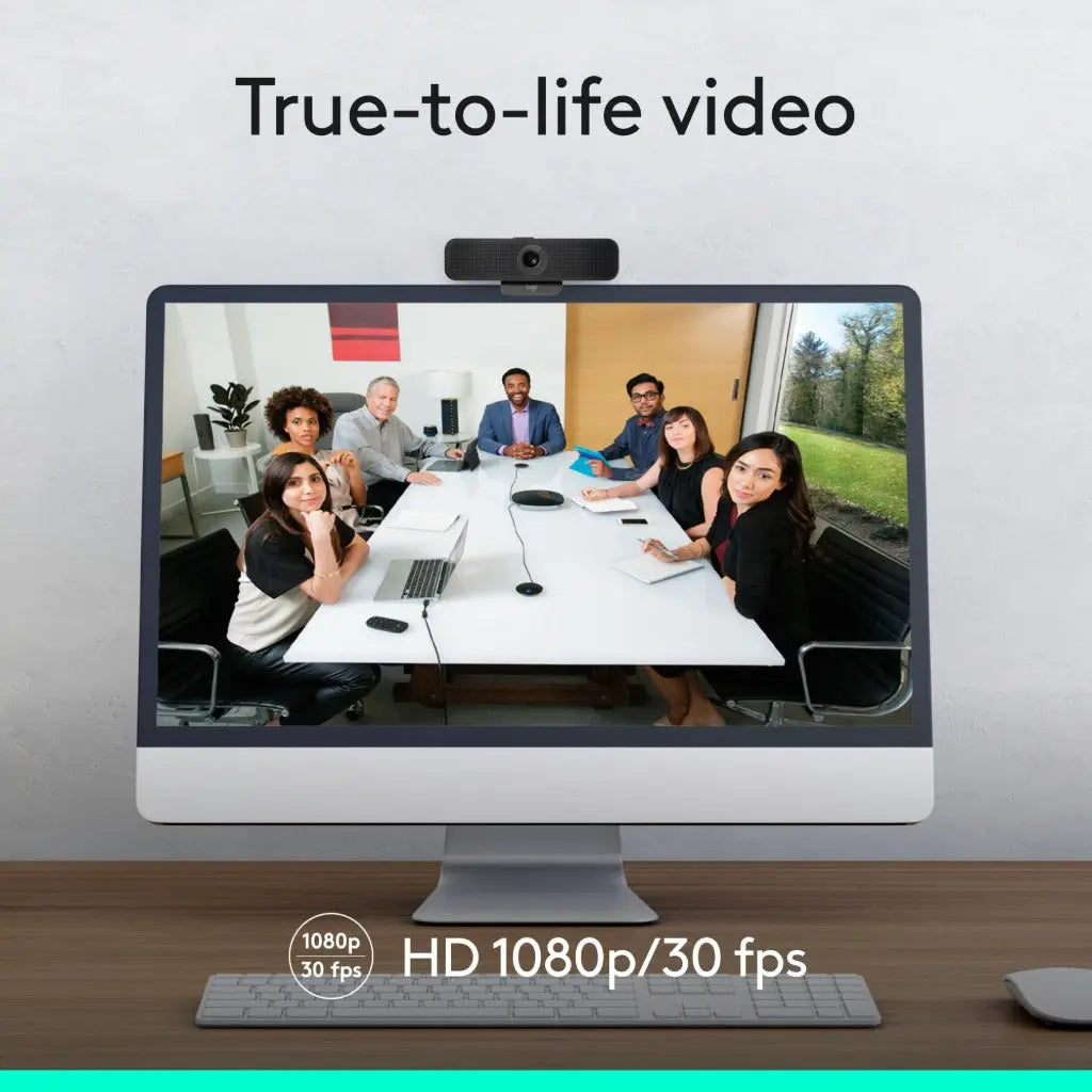 Logitech C925e Business Webcam, HD 1080p/30fps Video, Light Correction, Autofocus, Clear Audio, Privacy Shutter, Works with Microsoft Teams, Google Meet, Skype, WebEx, Cisco - Black Logitech