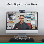 Logitech C925e Business Webcam, HD 1080p/30fps Video, Light Correction, Autofocus, Clear Audio, Privacy Shutter, Works with Microsoft Teams, Google Meet, Skype, WebEx, Cisco - Black Logitech
