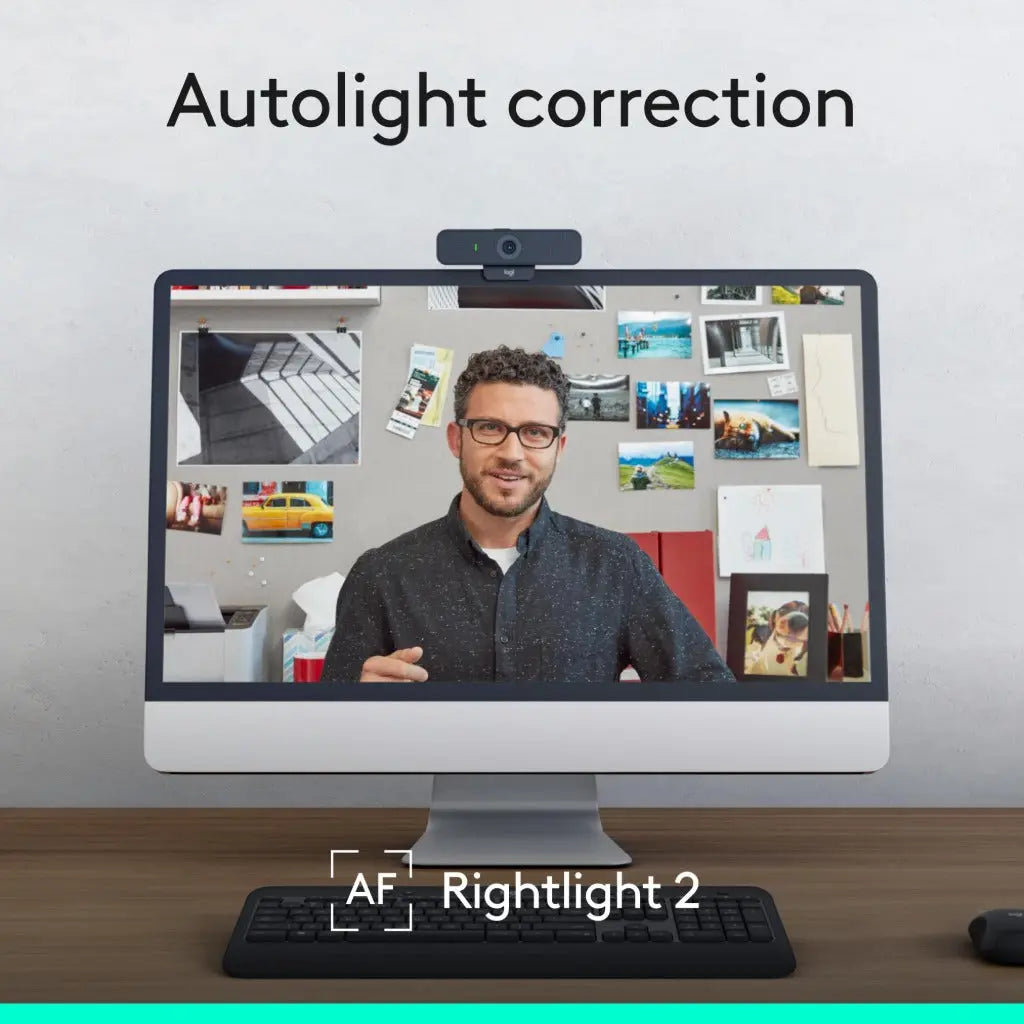Logitech C925e Business Webcam, HD 1080p/30fps Video, Light Correction, Autofocus, Clear Audio, Privacy Shutter, Works with Microsoft Teams, Google Meet, Skype, WebEx, Cisco - Black Logitech