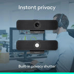 Logitech C925e Business Webcam, HD 1080p/30fps Video, Light Correction, Autofocus, Clear Audio, Privacy Shutter, Works with Microsoft Teams, Google Meet, Skype, WebEx, Cisco - Black Logitech