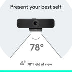 Logitech C925e Business Webcam, HD 1080p/30fps Video, Light Correction, Autofocus, Clear Audio, Privacy Shutter, Works with Microsoft Teams, Google Meet, Skype, WebEx, Cisco - Black Logitech