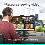 Logitech C925e Business Webcam, HD 1080p/30fps Video, Light Correction, Autofocus, Clear Audio, Privacy Shutter, Works with Microsoft Teams, Google Meet, Skype, WebEx, Cisco - Black Logitech