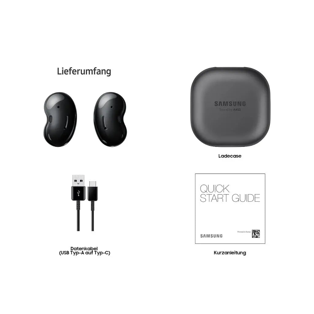 Samsung Galaxy Buds Live Wireless Bluetooth Earbuds Noise Cancelling Blac - Very Good Samsung