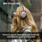 Sony WH-1000XM5 Wireless Over-Ear Headphones, Premium Active Noise Cancelling with personalised Spatial Audio, Up to 30hr Battery Life, Bluetooth Headphones, Black Sony