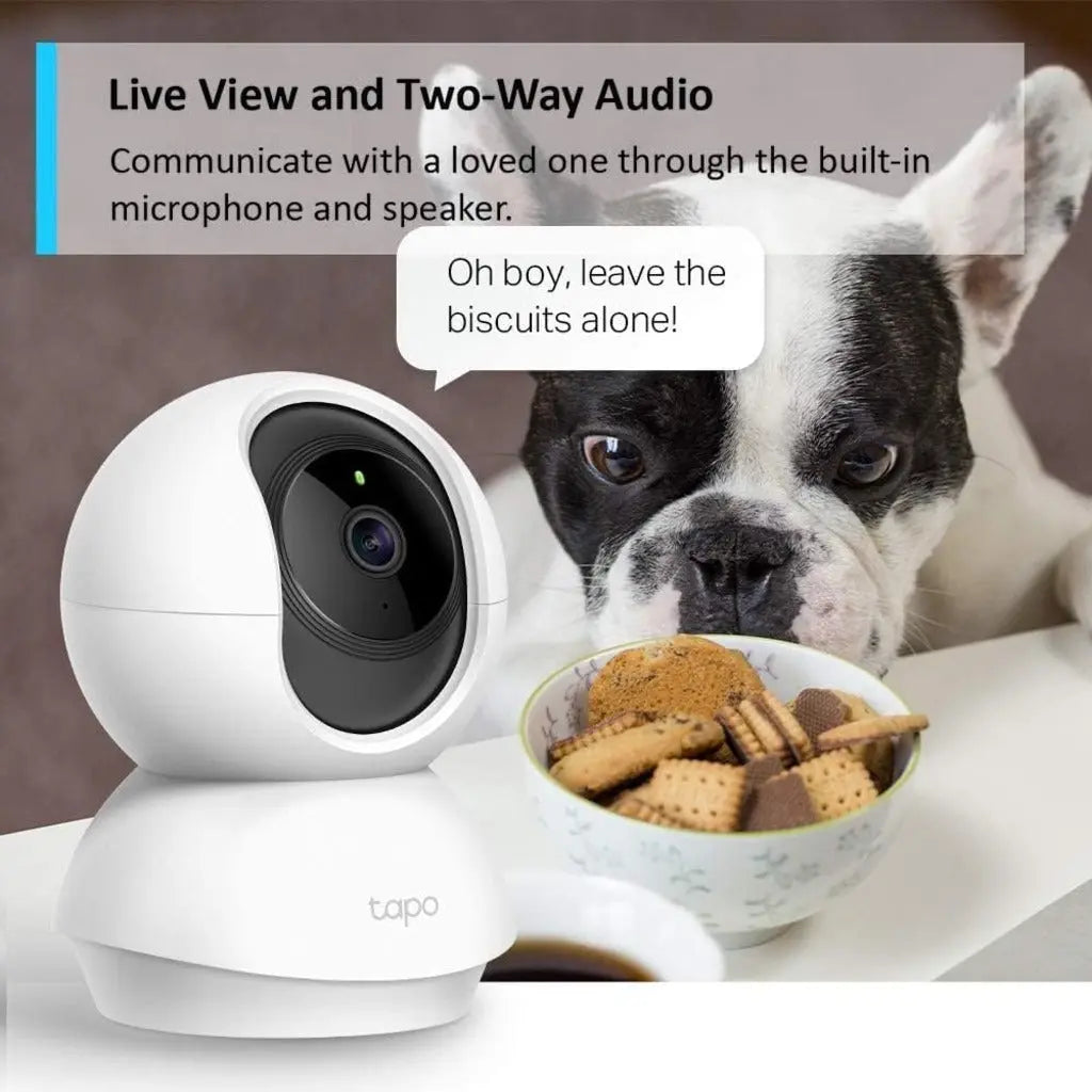 Tapo C200 1080p Pan/Tilt Indoor Camera, Baby Monitoring, Motion Detection, Customisable Privacy Mode, 2-Way Audio, Night Vision, Cloud and Local Storage, Works With Alexa and Google, No Monthly Fee - Like New Tapo