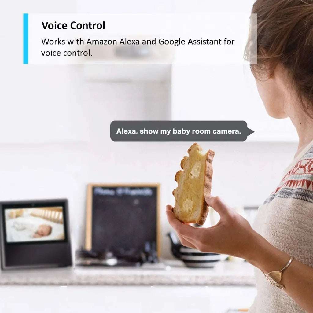 Tapo C200 1080p Pan/Tilt Indoor Camera, Baby Monitoring, Motion Detection, Customisable Privacy Mode, 2-Way Audio, Night Vision, Cloud and Local Storage, Works With Alexa and Google, No Monthly Fee - Like New Tapo