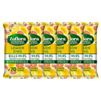 Zoflora Lemon Zing Large Biodegradeable Wipes, Antibacterial Cleaning, 6 x 70 Wipes Pack, Multi-Surface Disinfectant, Removes Odours & Kills 99.9% of Bacteria & Viruses Zoflora
