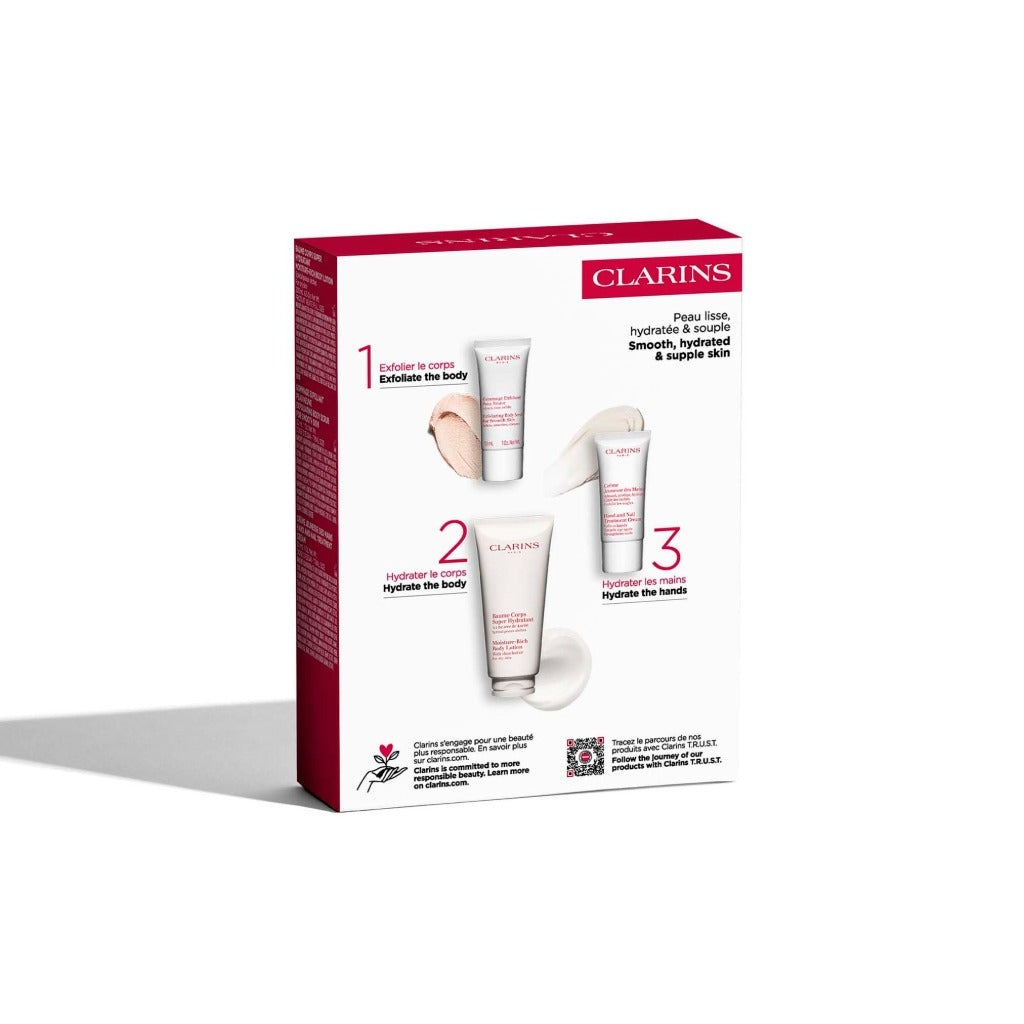 Body Hydration and Exfoliation Essentials Gift Set for Women with Moisture-Rich Body Lotion 200ml and Body Scrub Skincare Pamper Kit