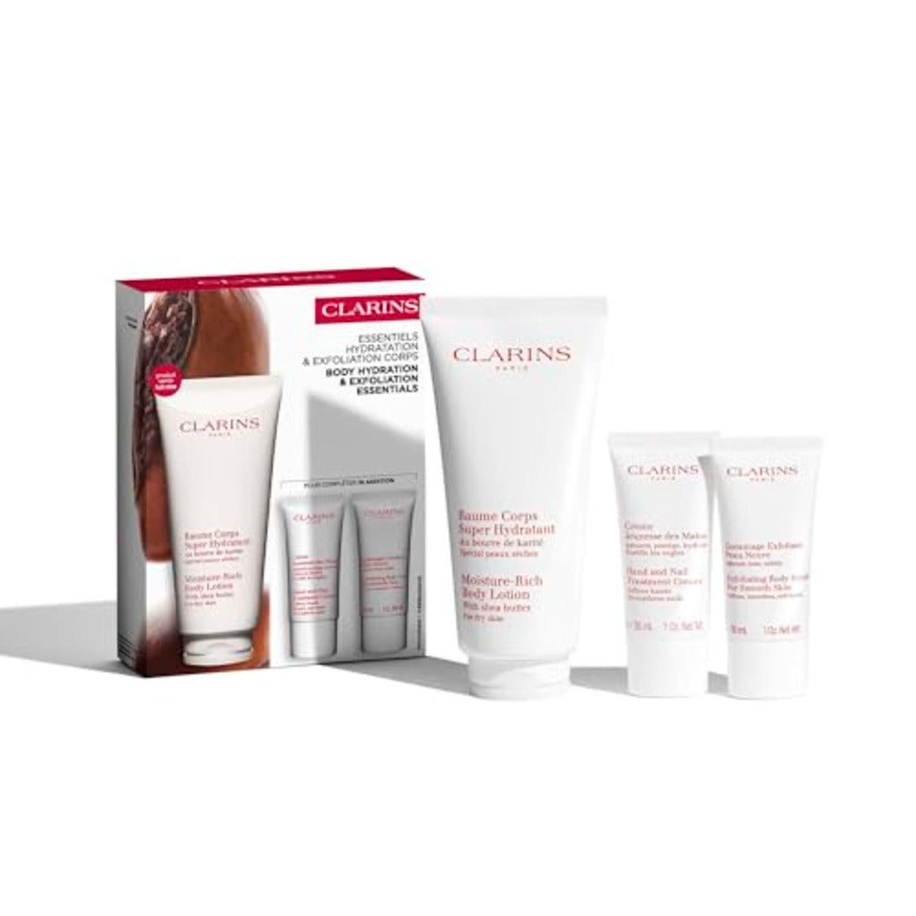 Body Hydration and Exfoliation Essentials Gift Set for Women with Moisture-Rich Body Lotion 200ml and Body Scrub Skincare Pamper Kit